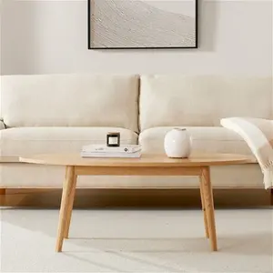 DUSK Heidi Oak Oval Coffee Table - Natural