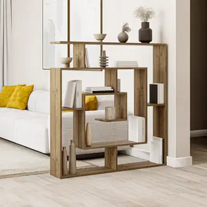 Labirent Bookcase | Modern Maze-Design Freestanding Unit with 5 Shelves Hitit