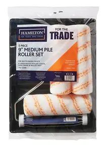 Hamilton for The Trade Medium Pile Roller Set with Tray -5 Piece Set- 9" (1.75" Core)