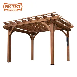 Backyard Discovery Cedar Wood Pergola  3.6m x 3m (12ft x 10ft)