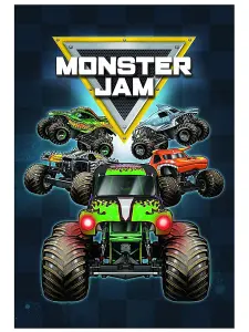 Monster Jam Trucks Fleece Blanket