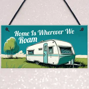 Red Ocean Hilarious Caravan Sign Novelty Hanging Caravan Accessories Decor Plaque  Perfect for Campers and Caravans