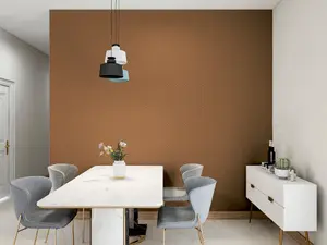 Hotel Luxe Symmetrical Chic Copper and Gold Wallpaper