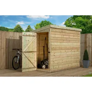 5 Ft. W x 8 Ft. D Shiplap Pent Wooden Shed