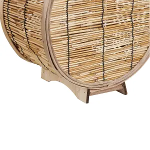 Beliani Boho Lantern BISTAL Wood Natural