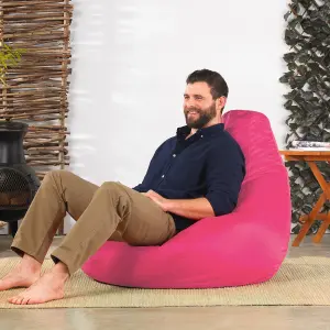 Veeva Recliner Indoor Outdoor Bean Bag Pink Bean Bag Chair