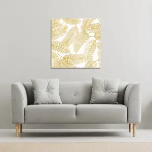 Golden Leaves (Canvas Print) / 114 x 114 x 4cm