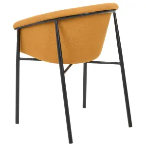 Set of 2 Dining Chairs AMES Orange