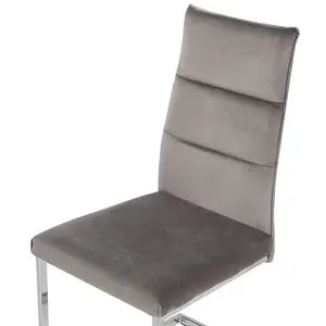 Bruno Upholstered Dining Chair Grey