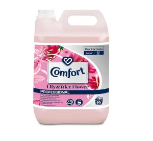 Comfort Professional Fabric Conditioner Lily & Rice Flower 66 Washes 5L