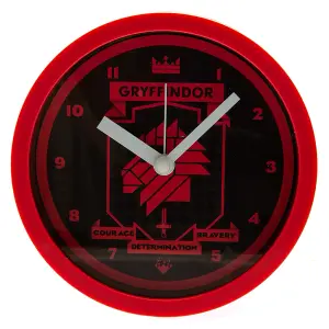 Harry Potter Gryffindor Analogue Desk Clock Red/Black (One Size)