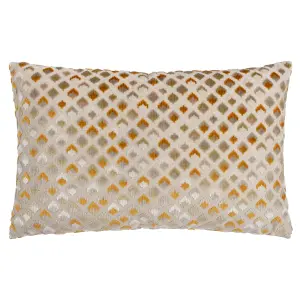 Paoletti Lexington Velvet Jacquard Polyester Filled Cushion