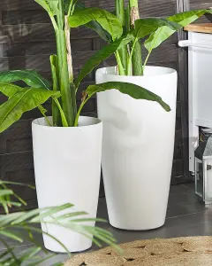 Set of 2 Plant Pots 32 cm White TSERIA