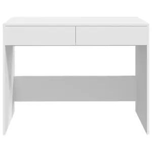 Berkfield Desk White 101x50x76.5 cm Engineered Wood