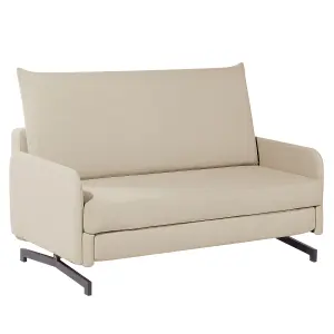 Beliani Retro Sofa Bed BELFAST Beige