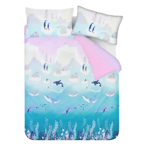 Smart Living Luxury Soft & Reversible Winter Wonderland Arctic Animals Duvet with Pillowcase