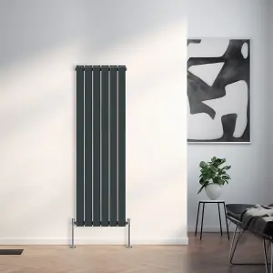 Right Radiators 1600x408 mm Vertical Double Flat Panel Designer Radiator Anthracite