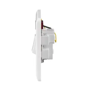 LAP 20A Rocker Raised slim Control switch with LED indicator Gloss White