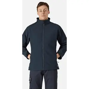 Dickies Waterproof Softshell Work Jacket Navy Blue - M