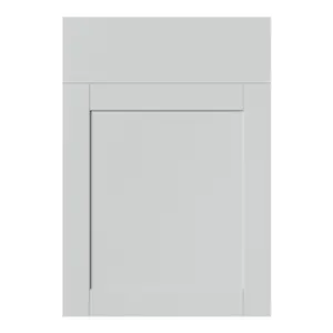 GoodHome Ashmead Matt dove grey Shaker Drawerline Cabinet door (W)500mm (H)715mm (T)16mm