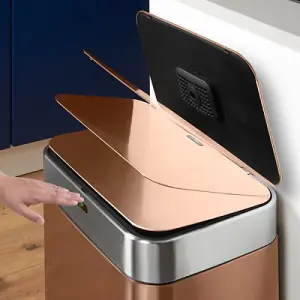 75L Rectangular Sensor Bin Copper