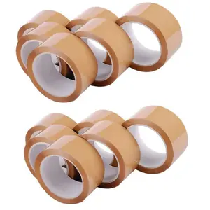 3 Rolls of Brown 50mm x 66m Strong Sticky Packaging Parcel Tapes