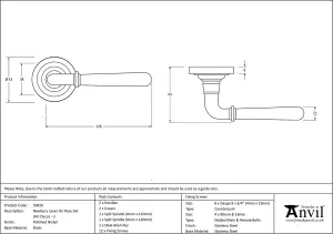 From The Anvil Polished Nickel Newbury Lever on Rose Set (Art Deco) - Unsprung