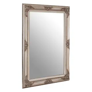 Interiors by Premier Baroque Rectangular Grey Wall Mirror