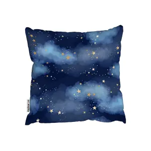 Dark blue sky with gold foil constellations (Outdoor Cushion) / 60cm x 60cm