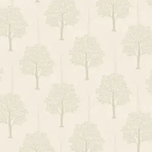 Holden Décor Opus Ornella Cream Tree Embossed Wallpaper