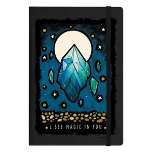 Grindstore Magical World I See Magic In You A5 Notebook Black/Blue/White (One Size)