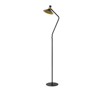 Lucide Pepijn Modern Floor Lamp 23cm - 1xE14 - 3 StepDim - Black