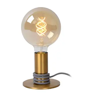 Lucide Marit Modern Table Lamp - 1xE27 - Matt Gold, Brass