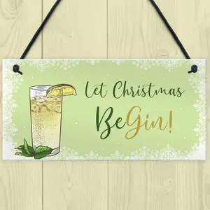 Red Ocean Gin Sign Bar Signs And Plaques Funny Gin Gifts For Women Gift Xmas Sign