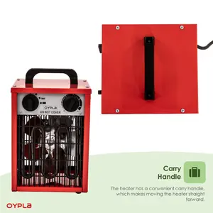 Oypla 2kW Electric Industrial Workshop Garage Space Fan Heater