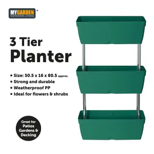 3 Tier Planter Raised Garden Bed Vertical Elevated Layer Grow Box