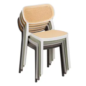 Vernia Stacking Side Chair (Set of 2) Green