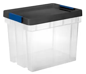 Form Xago Heavy duty Clear 94L Plastic Stackable Storage box