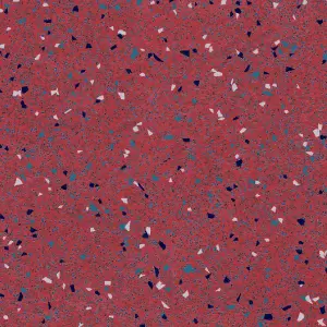 Red Speckled Effect Vinyl Flooring, Non-Slip Contract Commercial Vinyl Flooring with 2.0mm Thickness-4m(13'1") X 2m(6'6")-8m²