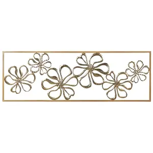 Beliani Industrial Wall Decor CERIUM Metal Gold