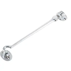 AFIT Satin Chrome Heavy Duty Silent Cabin Hook And Eye 205mm