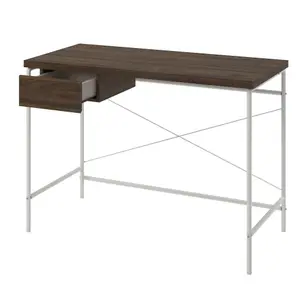 Webster Computer Desk with 1 Drawer in Walnut Look