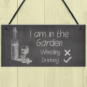 Funny Shabby Chic Garden Sign Hanging Summerhouse Shed Sign Home Decor