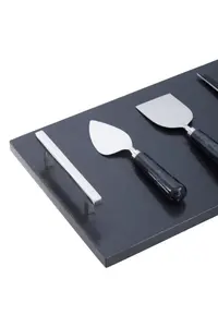 Maison by Premier Marina Black And Silver Finish Cheese cutter Set