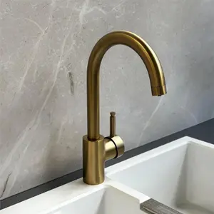 Liquida BHT311BR 3 In 1 Brushed Brass Kitchen Instant Boiling Hot Water Tap