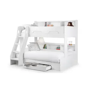 Vedika Standard Bunk Bed with Shelves White