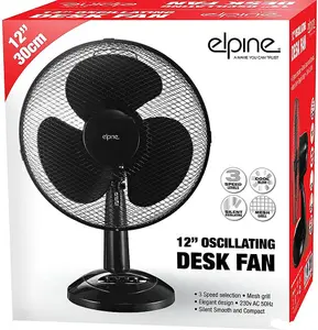 New 12 Inch Oscillating Pedestal Fan Desk Electric Mesh Grill Silent Office Home