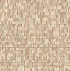 Fine Decor FD24925 Small Metallic Wallpaper, Copper