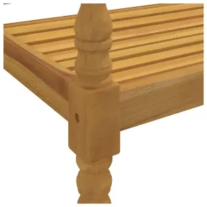 Berkfield Batavia Bench 150 cm Solid Wood Teak