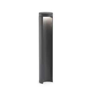 Luminosa Chandra LED Outdoor Bollard Light Dark Grey IP54